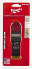 Milwaukee Tool - Rotary Multi-Material Blade - 1-1/8" Cutting Diam, TiAlN Finish, Use with Milwaukee Multi-Tool - Makers Industrial Supply