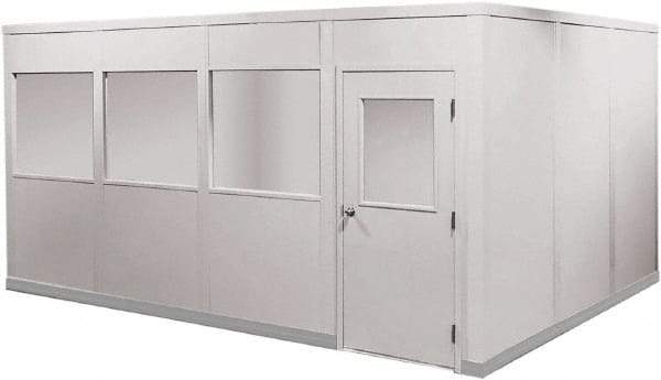 Portafab - 20' Long x 12" Wide, Fire & Sound Panel Temporary Structure - 2 Walls - Makers Industrial Supply