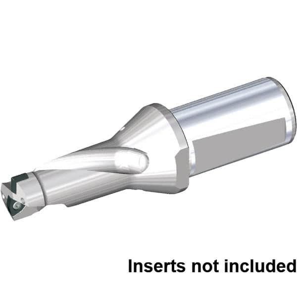 Kennametal - 1.535" Max Drill Depth, 2xD, 0.77" Diam, Indexable Insert Drill - 2 Inserts, 32mm Shank Diam, Whistle Notch Shank - Makers Industrial Supply