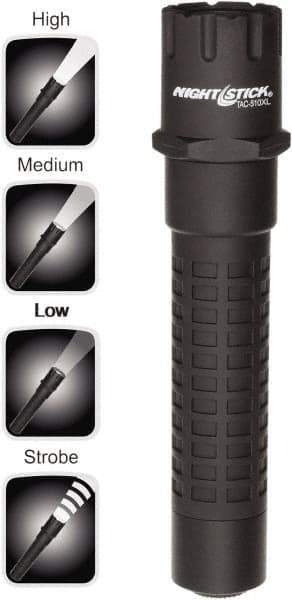 Bayco - LED Bulb, Industrial/Tactical Flashlight - Black Polycarbonate Body, CR123 Batteries - Makers Industrial Supply