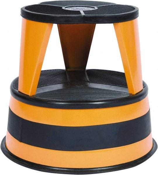 Cramer - 14-1/2" High, Orange Step Stool - Steel, 350 Lb Capacity, Type 1AA Industry Rating - Makers Industrial Supply