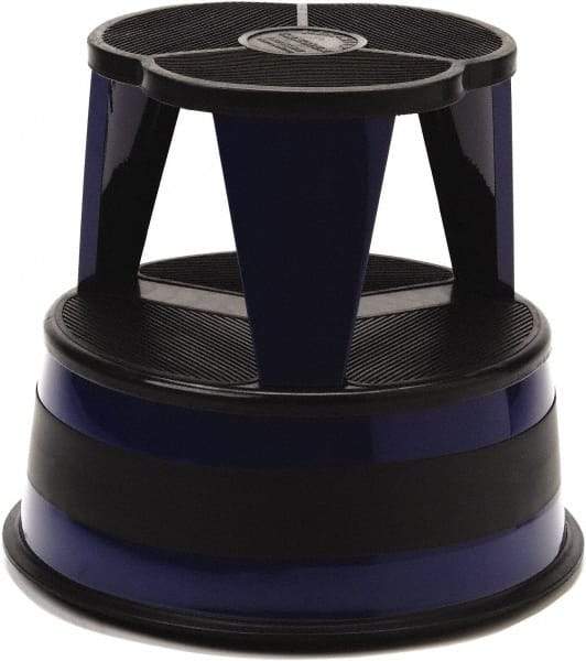 Cramer - 14-1/2" High, Navy Step Stool - Steel, 350 Lb Capacity, Type 1AA Industry Rating - Makers Industrial Supply