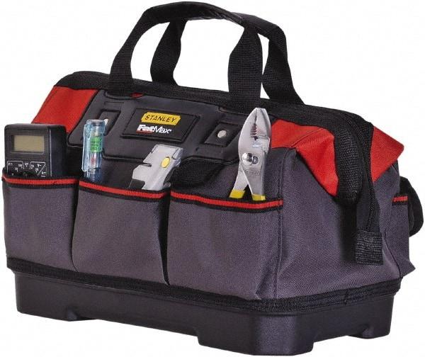 Stanley - Gray Polyester Tool Bag - 14" Wide x 9" Deep x 6.42" High - Makers Industrial Supply