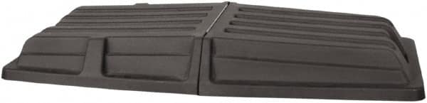 Wesco Industrial Products - 61" Long x 28-3/8" Wide x 7-1/2" High, Black Plastic Tilt Truck Lid - Use with Wesco 272575, 272576, 272577, 272578, 272579, 272580 - Makers Industrial Supply