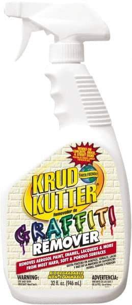 Krud Kutter - 32 oz Spray Bottle Graffiti/Vandal Mark Remover - VOC Content g/L 614, Removes Graffiti - Makers Industrial Supply