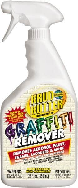 Krud Kutter - 22 oz Spray Bottle Graffiti/Vandal Mark Remover - VOC Content g/L 614, Removes Graffiti - Makers Industrial Supply