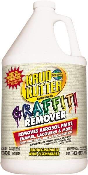 Krud Kutter - 1 Gal Jug Graffiti/Vandal Mark Remover - VOC Content g/L 614, Removes Graffiti - Makers Industrial Supply