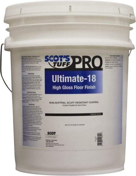 Scot's Tuff - 5 Gal Pail Finish - Use on Vinyl, Vinyl Asbestos, Asphalt, Linoleum, Terrazzo, Quarry Tile, Marble, Cork - Makers Industrial Supply