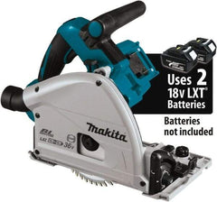 Makita - 18 Volt, 6-1/2" Blade, Cordless Circular Saw - 2,500 to 6,300 RPM, Lithium-Ion Batteries Not Included - Makers Industrial Supply