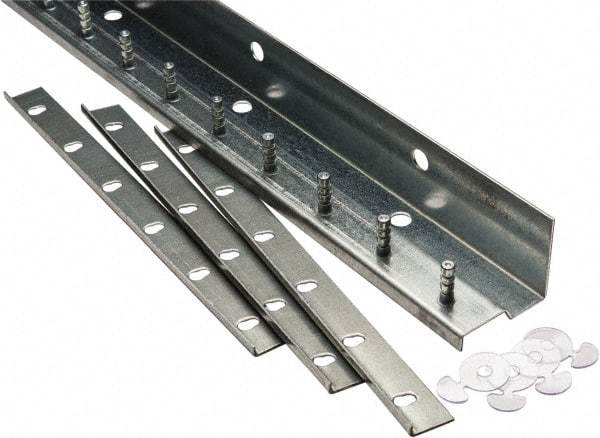 TMI, LLC - 4Ft. Long Aluminum Dock Strip Door Mounting Hardware - For Use with Vinyl Strip Material (All Widths) - Makers Industrial Supply