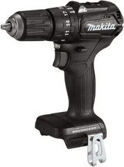 Makita - 18 Volt 1/2" Keyless Chuck Cordless Hammer Drill - 0 to 25,500 BPM, 0 to 1,700 RPM, Reversible - Makers Industrial Supply