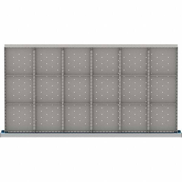 LISTA - 18-Compartment Drawer Divider Layout for 3.15" High Drawers - Makers Industrial Supply