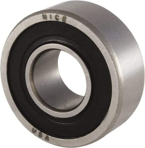 Nice - 5/16" Bore Diam, 29/32" OD, Double Seal Precision Ground Radial Ball Bearing - 5/16" Wide, 1 Row, Round Bore, 300 Lb Static Capacity, 698 Lb Dynamic Capacity - Makers Industrial Supply