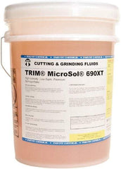 Master Fluid Solutions - Trim MicroSol 690XT, 5 Gal Pail Cutting & Grinding Fluid - Semisynthetic, For Machining - Makers Industrial Supply