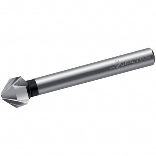 Walter-Titex - 5.3mm Head Diam, 4mm Shank Diam, 3 Flute 90° High Speed Steel Countersink - Makers Industrial Supply