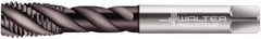 Walter-Prototyp - 5/8-11 UNC 4 Flute 2B Modified Bottoming Spiral Flute Tap - Powdered Metal, Hardlube Finish, 110mm OAL, Right Hand Flute, Right Hand Thread, Series EP2256302 - Exact Industrial Supply