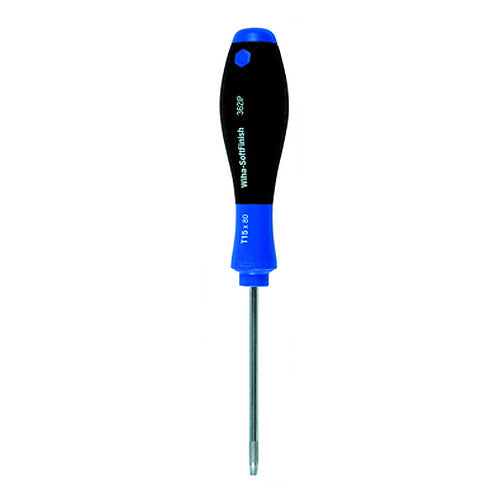 TorxPlus SoftFinish Cushion Grip Screwdriver, IP9 × 60 mm. 6.7″/171 mm Overall Length. Round blade, chrome-vanadium-molybdenum steel, hardened, hard chromed. Wiha chromtop finish on tips. Not for use in standard TORX fasteners. - Makers Industrial Supply