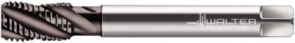 Walter-Prototyp - M16x2.00 Metric 5 Flute 6HX Bottoming Spiral Flute Tap - Cobalt, Hardlube Finish, 110mm OAL, Right Hand Flute, Right Hand Thread, Series 2056062 - Makers Industrial Supply