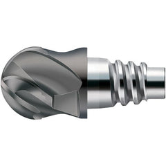 Walter-Prototyp - H8E Carbide Ball Nose Milling Tip Insert - TiAlN Finish, 4 Flutes, 20mm Cutting Diam, 11mm Depth of Cut, 21.3mm Extension, 0.3937" Cnr Rad - Makers Industrial Supply