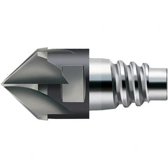 Walter-Prototyp - AH3E Carbide Chamfer Milling Tip Insert - TiAlN Finish, 8 Flutes, 15.88mm Cutting Diam, 6.5mm Depth of Cut, 18.69mm Extension - Makers Industrial Supply