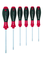 6 Piece - T8; T10; T15; T20; T25; T30 MagicSpring® - SoftFinish® Cushion Grip -  Torx Screw Holding Screwdriver Set - Makers Industrial Supply