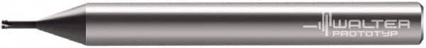 Walter-Prototyp - 0.122" Cutting Diam, 3 Flute, Solid Carbide Helical Flute Thread Mill - Internal Thread, 1.4mm LOC, 57mm OAL, 6mm Shank Diam - Makers Industrial Supply