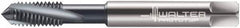 Walter-Prototyp - M3x0.50 Metric 3 Flute 6H Modified Bottoming Spiral Flute Tap - Solid Carbide, TiCN Finish, 56mm OAL, Right Hand Flute, Right Hand Thread, Series 8041006 - Exact Industrial Supply