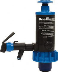 GoatThroat Pumps - 3/8" Outlet, 4 GPM, Polypropylene Hand Operated Transfer Pump - 56" OAL, For up to 55 Gal Drums, For Antifreeze & Other Lightweight Liquids - Makers Industrial Supply