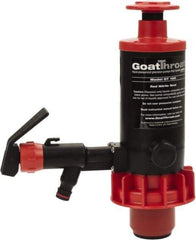 GoatThroat Pumps - 3/8" Outlet, 4 GPM, Polypropylene Hand Operated Transfer Pump - 56" OAL, For up to 55 Gal Drums, For Lightweight Oils & Petroleum Fluids with Flash Point Above 100°F (e.g., Diesel Fuel & Kerosene) - Makers Industrial Supply