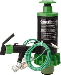 GoatThroat Pumps - 3/8" Outlet, 4 GPM, Polypropylene Hand Operated Transfer Pump - 56" OAL, For up to 55 Gal Drums, For Class I & II Flammable & Combustible Liquids - Makers Industrial Supply