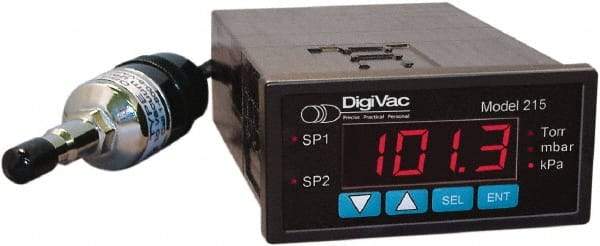 DigiVac - Vacuum Gauges Type: Electronic Vacuum Gauge Vacuum Range: 0.001 - 760 Torr - Makers Industrial Supply