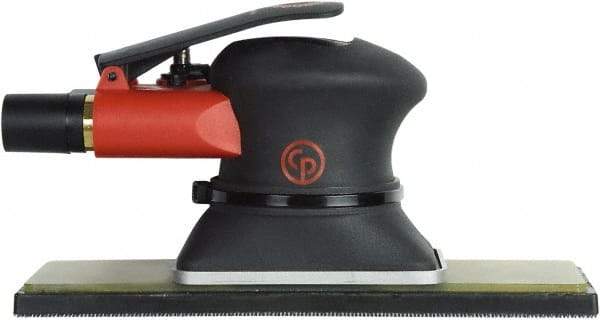 Chicago Pneumatic - 10,000 OPM, 9 CFM Air Consumption, 90 psi Air Pressure, Jitter Bug Air Orbital Sander - Rectangular Pad, 1/4" Inlet - Makers Industrial Supply