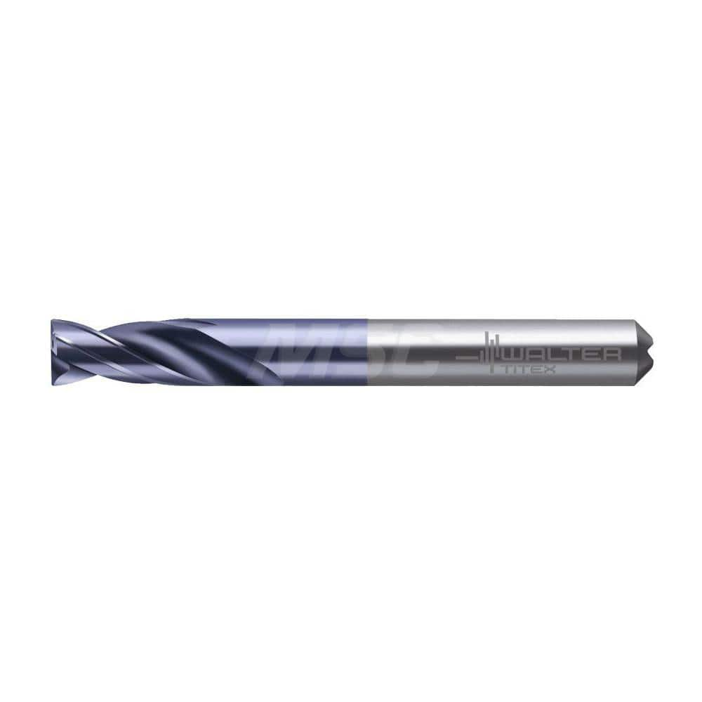 Screw Machine Length Drill Bit: 0.1563″ Dia, 180 °, Solid Carbide Coated, Right Hand Cut, Spiral Flute, Straight-Cylindrical Shank, Series A7191TFT