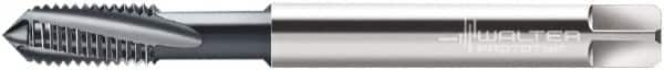 Walter-Prototyp - 5/16-18 UNC 3 Flute 3B Modified Bottoming Spiral Flute Tap - Cobalt, TiCN Finish, 2-23/32" OAL, Right Hand Flute, Right Hand Thread, Series A2240606 - Makers Industrial Supply