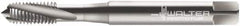 Walter-Prototyp - M4x0.50 Metric Fine 3 Flute 6H Modified Bottoming Spiral Flute Tap - Cobalt, Bright Finish, 63mm OAL, Right Hand Flute, Right Hand Thread, Series 21410 - Makers Industrial Supply