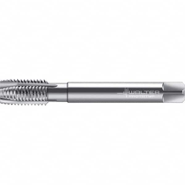 Spiral Point Tap: M4 x 0.5, Metric Fine, 3 Flutes, Plug, 6H, Cobalt, Bright Finish 0.4724″ Thread Length, 2.4803″ OAL, Right Hand, Series P21360