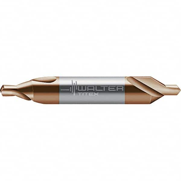 Walter-Titex - Metric Plain Cut 60° Incl Angle Solid Carbide Combo Drill & Countersink - Makers Industrial Supply