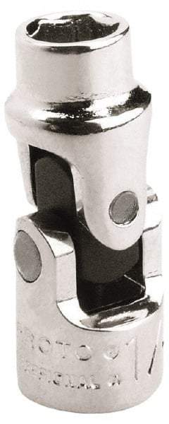 Proto - 5/16", 1/4" Drive, Standard Hand Socket - 6 Points, 1-13/32" OAL, Alloy Steel, Chrome Finish - Makers Industrial Supply