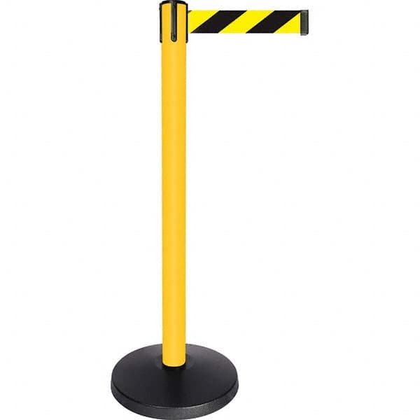 Tensator - Barrier Posts Type: Tensabarrier Post Post Color/Finish: Yellow - Makers Industrial Supply