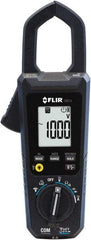 FLIR - CM74, CAT IV, Digital True RMS Auto Ranging Clamp Meter with 1.38" Clamp On Jaws - 1000 VAC/VDC, 600 AC/DC Amps, Measures Voltage, Capacitance, Current, Frequency, Resistance - Makers Industrial Supply