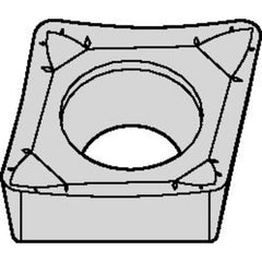 CCGT 09T302 Single-sided|T HWK15, 0.008″ Corner Radius, 0.156″ Thick, 3/8″ Inscribed Circle, Uncoated, Turning Indexable Insert - Makers Industrial Supply