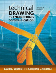 DELMAR CENGAGE Learning - Technical Drawing for Engineering Communication Publication, 7th Edition - by Goetsch/Rickman/Chalk, Delmar/Cengage Learning - Makers Industrial Supply