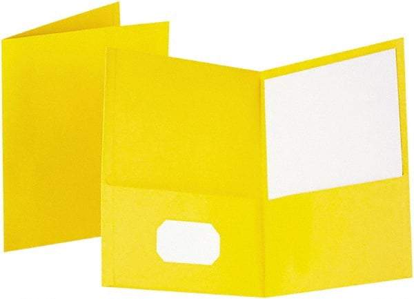 OXFORD - 8-1/2" Long x 11" Wide Pocket - Yellow - Makers Industrial Supply