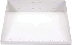 Triton - 12" Long White Pegboard Shelf - For Use with Garment Hangers - Makers Industrial Supply