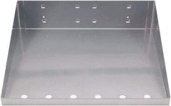 Triton - 12" Long Silver Pegboard Shelf - For Use with Garment Hangers - Makers Industrial Supply