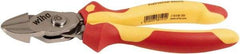 Wiha - 8" OAL, 0.138" Capacity, Cutting Pliers - Cushion Grip Handle - Makers Industrial Supply