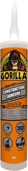 Gorilla Glue - White, Cartridge Silyl Terminated Polyether Construction Adhesive - -40 to 200°F Service Temperature, Indoor & Outdoor - Makers Industrial Supply