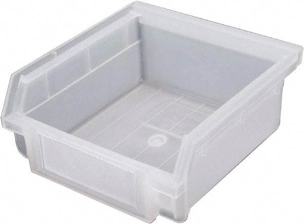 Triton - 6 Lb. Load Capacity, 4-3/8" Deep, Translucent Polyethylene Hopper Shelf Bin - 2" High x 4-3/16" Wide x 4-3/8" Long - Makers Industrial Supply