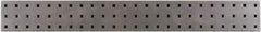 Triton - 36" Wide x 4-1/2" High Peg Board Strip - 1 Panel, Steel with Epoxy Coating, Silver - Makers Industrial Supply