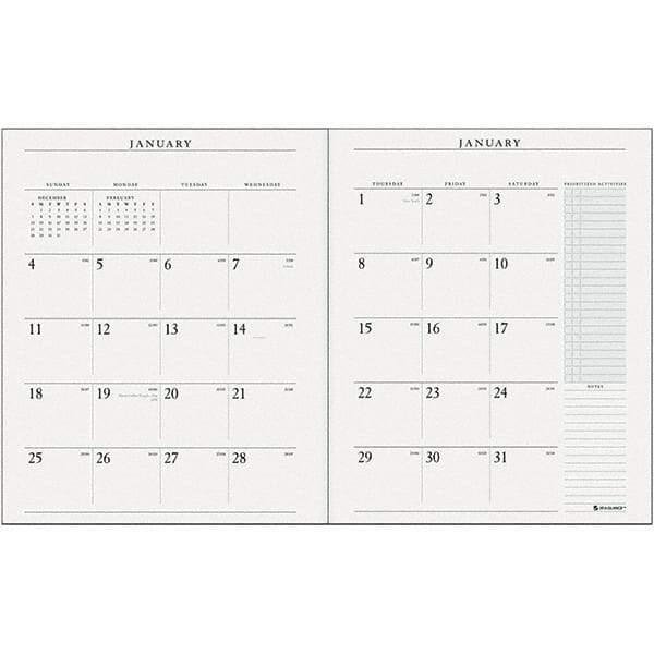 AT-A-GLANCE - 24 Sheet, 9 x 11", Desk Pad Calendar - White - Makers Industrial Supply